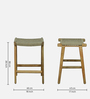 Obrovac Mango Wood Bar Stool In Natural Finish