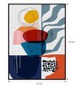 Obsidian Plant Multicolor Canvas Framed Art Print Set of 2
