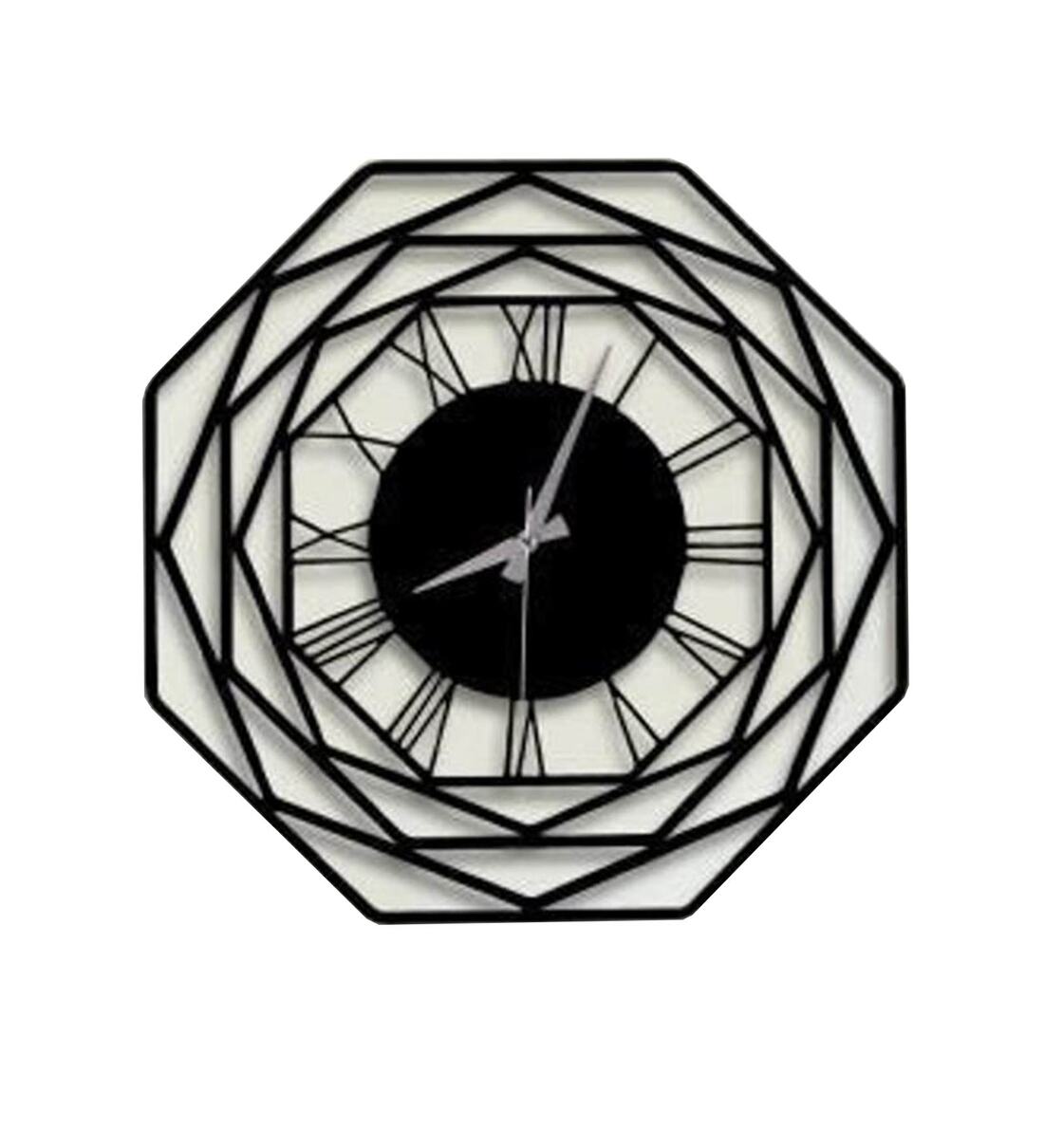 Buy Octagon Large Metal Wall Clock By Wallcentre Online Modern Wall