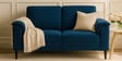 Ocean Velvet 2 Seater Sofa in Azure Blue Color