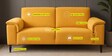 Ocean Velvet 2 Seater Sofa in Azure Blue Color