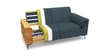 Ocean Velvet 2 Seater Sofa in Oxford Blue Color