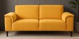 Ocean Velvet 2 Seater Sofa in Turmeric Yellow Color