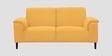 Ocean Velvet 2 Seater Sofa in Turmeric Yellow Color