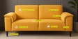 Ocean Velvet 2 Seater Sofa in Warm White Color