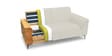 Ocean Velvet 2 Seater Sofa in Warm White Color