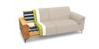 Ocean Velvet 3 Seater Sofa in Camel Beige Color