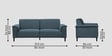 Ocean Velvet 3 Seater Sofa in Oxford Blue Color