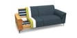 Ocean Velvet 3 Seater Sofa in Oxford Blue Color