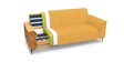 Ocean Velvet 3 Seater Sofa in Turmeric Yellow Color