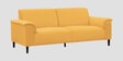 Ocean Velvet 3 Seater Sofa in Turmeric Yellow Color