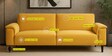 Ocean Velvet 3 Seater Sofa in Turmeric Yellow Color