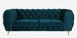 Octavius 3 Seater Velvet Sofa in Teal Blue Colour