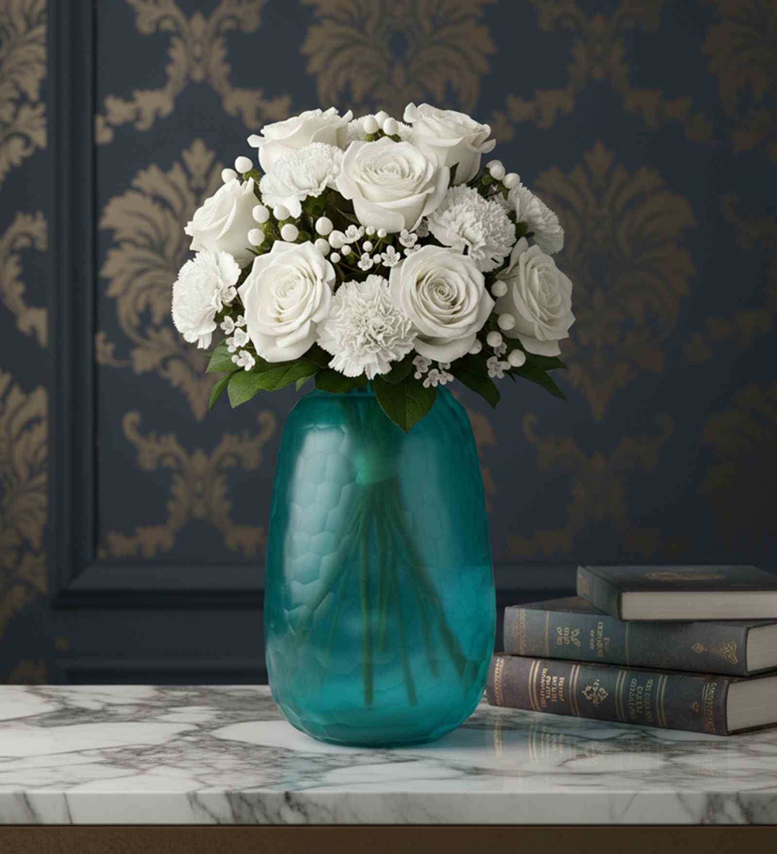 Ocean Breeze Glass Vase