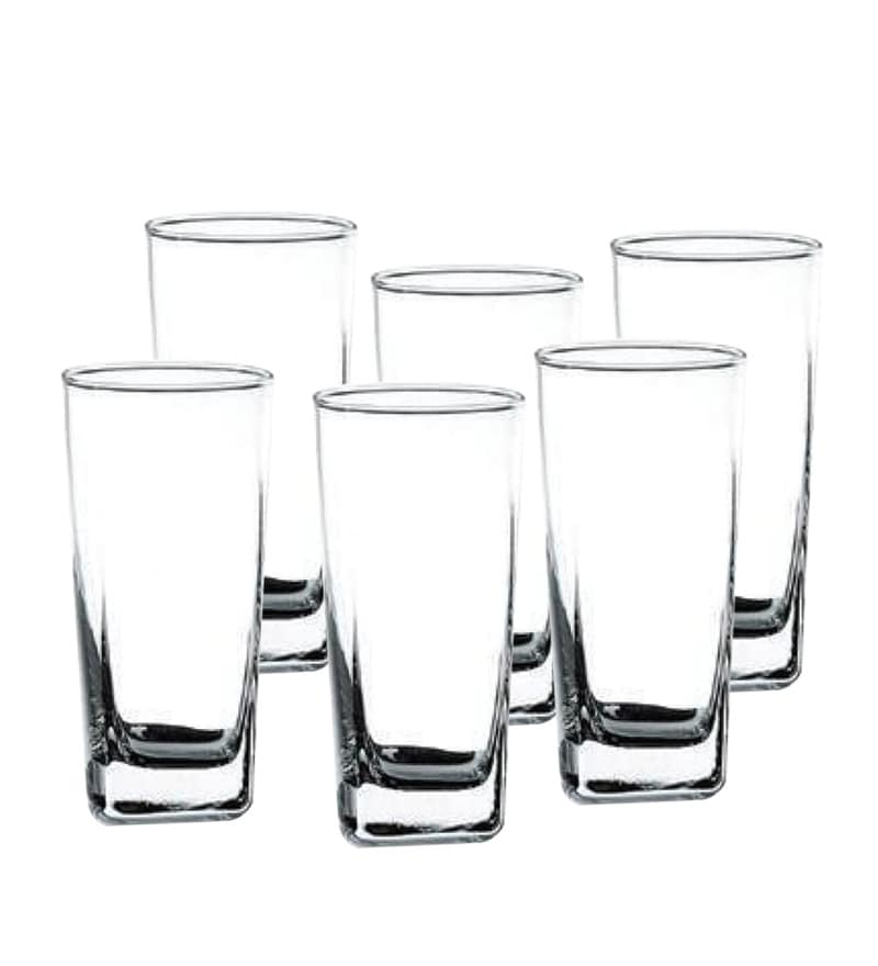 Buy Ocean Plaza Glass Tumblers Set Of 6 320 ML Online Everyday