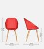 Occasional Plastic Iconic Chair in Red Colour