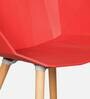 Occasional Plastic Iconic Chair in Red Colour