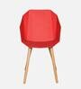 Occasional Plastic Iconic Chair in Red Colour