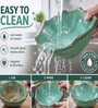 Ocean Bloom Handmade Ceramic Serving Bowl, 500 Ml