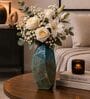 Ocean Blue Glass Elysian Bloom Vase