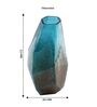 Ocean Blue Glass Elysian Bloom Vase