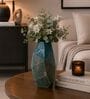 Ocean Blue Glass Elysian Bloom Vase