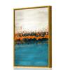 Ocean Multicolour Synthetic Wood Wall Art