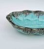 Ocean Leaf Blue 7 Inch Ceramic Appetizer Platter