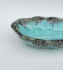 Ocean Leaf Blue 7 Inch Ceramic Appetizer Platter