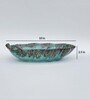 Ocean Leaf Blue 7 Inch Ceramic Appetizer Platter