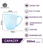Ocean Mist Coffee Mug Set of 2 (350 ML Each) Microwave Safe Coffee Mugs