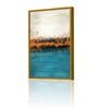 Ocean Multicolour Engineered Wood Framed Canvas Wall Painting