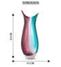 Ocean Rose Glass Vase L