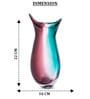 Ocean Rose Glass Vase S