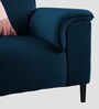 Ocean Velvet 1 Seater Sofa in Azure Blue Color