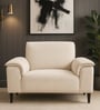 Ocean Velvet 1 Seater Sofa in Camel Beige Color