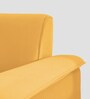 Ocean Velvet 1 Seater Sofa in Turmeric Yellow Color