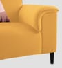 Ocean Velvet 1 Seater Sofa in Turmeric Yellow Color