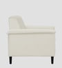 Ocean Velvet 1 Seater Sofa in Warm White Color