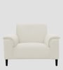 Ocean Velvet 1 Seater Sofa in Warm White Color