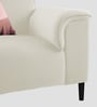 Ocean Velvet 1 Seater Sofa in Warm White Color