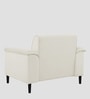 Ocean Velvet 1 Seater Sofa in Warm White Color