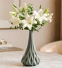 Grey Ocean Wave Big Vase