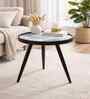 Oceara Large End Table In Blue & Black Finish