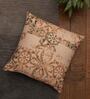 Grey Traditional Poly Canvas 16 x 16 Inch Cushion Cover