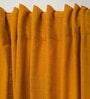 Ochre Cotton Solid 7ft Blackout Rod Pocket Door Curtain (1 Pc)