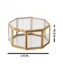 Octagonal Gold Glass Jewellery Organisers