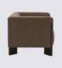 Octavia Boucle Fabric Lounge Chair In  Brown Colour