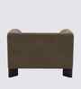 Octavia Boucle Fabric Lounge Chair In  Brown Colour
