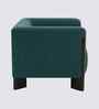 Octavia Boucle Fabric Lounge Chair In  Green Colour